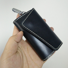 Handmade Mens Leather Biker Key Wallet Cool Small Key Wallet Key Holders