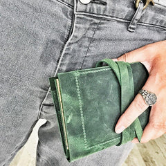 Cool Leather Mens Bifold Long Travel Wallet Leather Long Passport Wallet for Men - imessengerbags