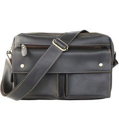 Black Leather Mens Casual 10