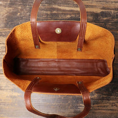 Vintage Mens Womens Leather Large Brown Tote Handbag Shoulder Tote Purse Tote Messenger Bag For Men - imessengerbags