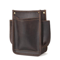 Cool Men's Leather Tool Pouch electrician tool bag Belt Pouch For Men - imessengerbags