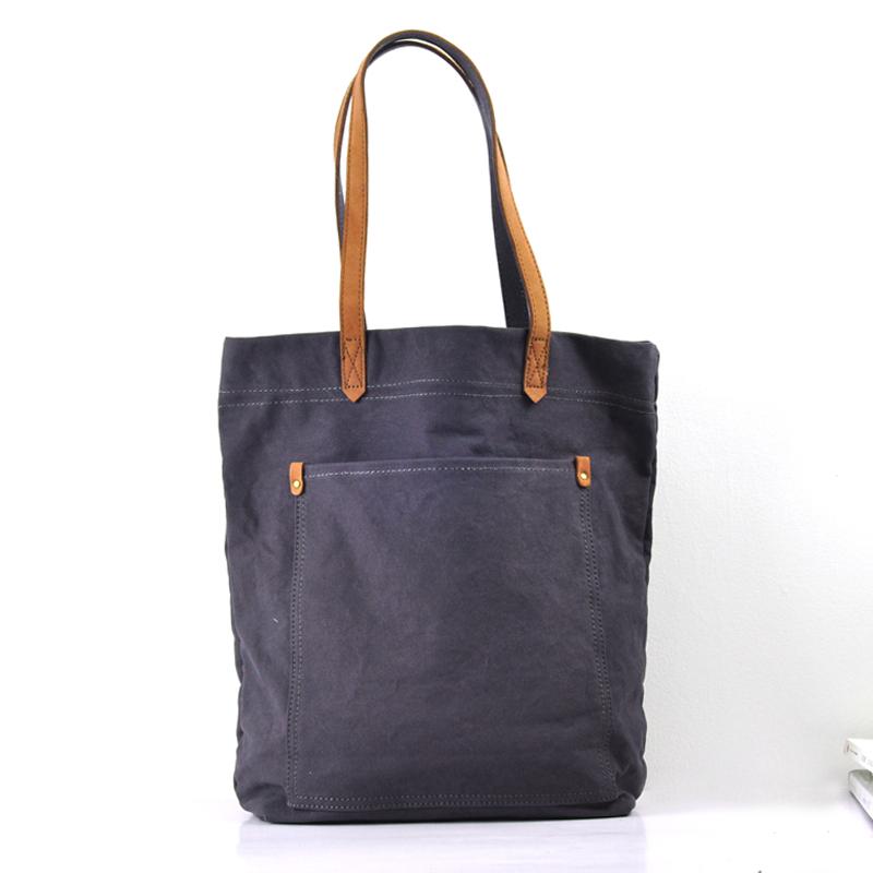 Simple Canvas Mens Womens Shoulder Tote Bag Messenger Bag Tote Handbag Side Bag For Men and Women - imessengerbags