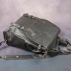 Vintage Mens Leather 15inch Laptop Backpack Leather School Backpack Travel Backpack for Men - imessengerbags