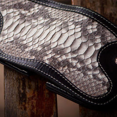 Handmade Leather Biker Wallet Mens Cool Short Chain Wallet Trucker Wallet with Chain