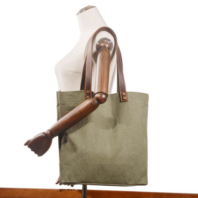 Green Large Canvas Womens Mens Tote Bag Shoulder Bag Tote Purse For Women - imessengerbags