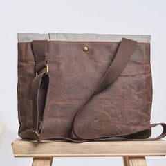 Mens Canvas Cool Side Bag Messenger Bag Canvas Handbag Canvas Tote for Men