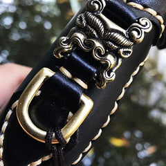Handmade Leather Mens Chain Biker Wallet Cool Leather Wallet Long Clutch Wallets for Men - imessengerbags