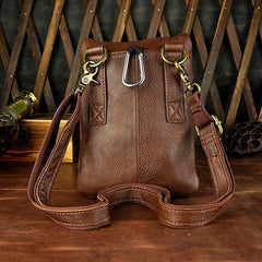 Cool Mens Leather Side Bag Belt Pouch Holster Belt Case Pack Waist Pouch for Men