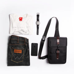 Nylon Cloth Casual Men's Sling Bag One Shoulder Backpack Chest Bag For Men - imessengerbags