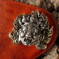Handmade Leather Mens Cool Key Wallet Car Key Holder Car Key Case for Brown Men - imessengerbags