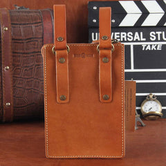 Leather Belt Pouch Mens Small Cases Waist Bag Hip Pack Belt Bag Fanny Pack Bumbag for Men - imessengerbags