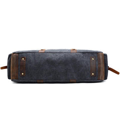 Mens Waxed Canvas Leather Large Weekender Bags Canvas Travel Bag for Men