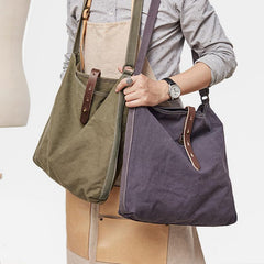Cool Mens Canvas Side Bag Messenger Bag Canvas Shoulder Bag for Men
