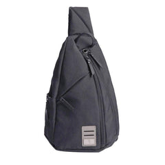 Cool Nylon Casual Men's Black Chest Bag One Shoulder Backpack For Men - imessengerbags
