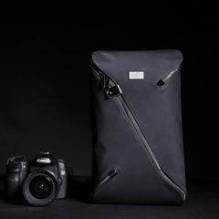 Cool OXFORD CLOTH PVC Black Men's Sling Bag Chest Bag One Shoulder Backpack For Men - imessengerbags