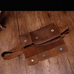 Cool Fashion LEATHER MEN'S Fanny Pack Waist Pack Belt Bag Belt Pack For Men - imessengerbags