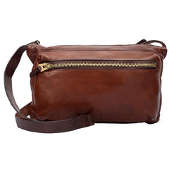 Cool Black Wrinkled Leather Men Postman Bag Side Bag Coffee Messenger Bag Courier Bag For Men - imessengerbags