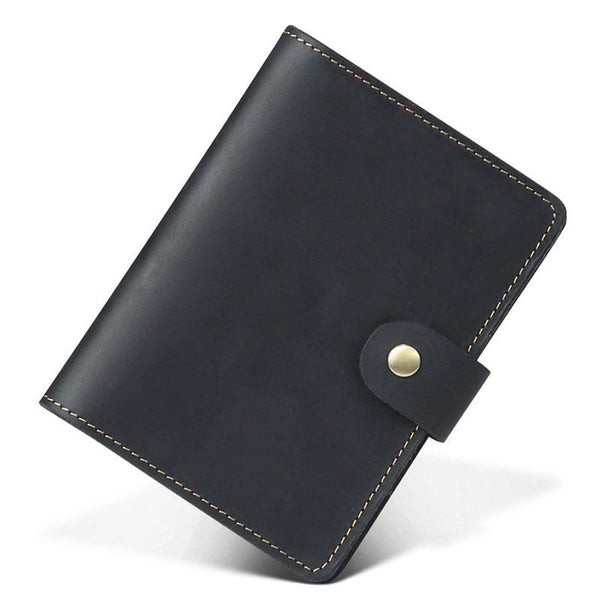 Cool Leather Mens Small Passport Wallet Slim Travel Wallets for Men - imessengerbags