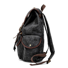 Cool Gray Fashion Mens Green Large Travel Backpack  14'' Computer Backpack for Men - imessengerbags
