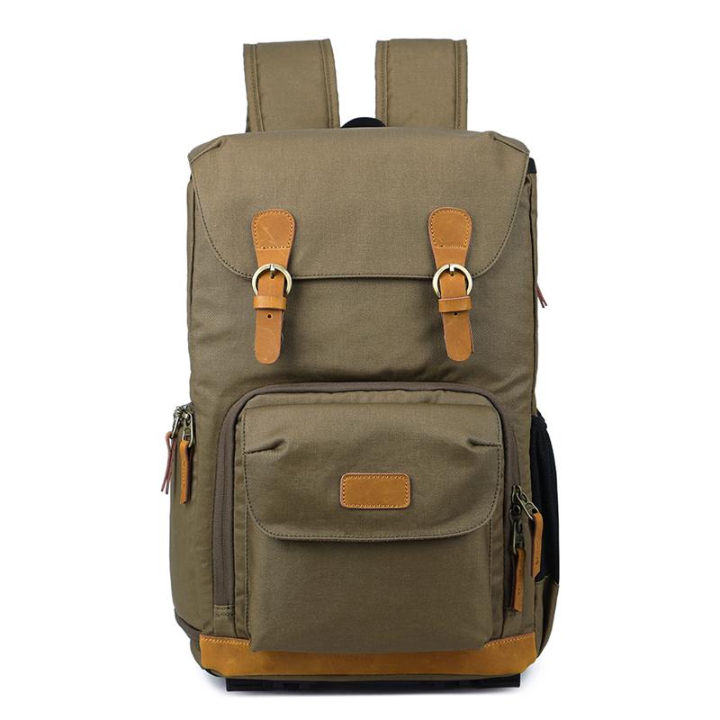 Blue LARGE CANVAS WATERPROOF MENS DSLR CAMERA BAG CANON CAMERA BACKPACK NIKON CAMERA BAG FOR Women - imessengerbags