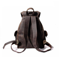 Cool Leather Mens Backpacks Travel Backpack Leather School Backpack for Men