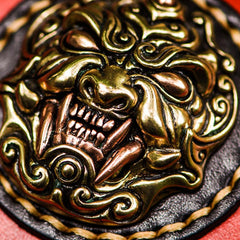 Handmade Leather Men Tooled Cool Leather Wallet Long Phone Wallets for Men - imessengerbags