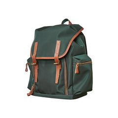 Fashion Black Nylon Leather Mens Backpack Nylon Travel Backpack Green Nylon School Backpack for Men