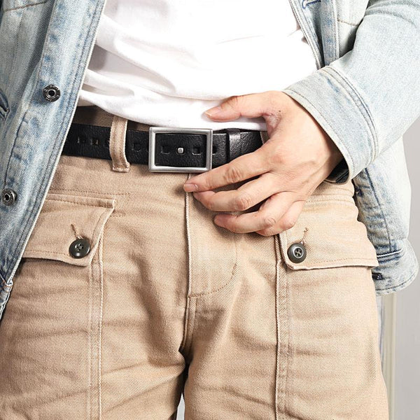 Handmade Slim Genuine Leather Black Fashion Belt Brown Belt Long Belts Slim Belt for Men