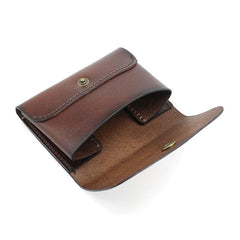 Leather Mens Front Pocket Wallet Small Wallets Card Wallet Change Wallet for Men
