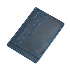 VINTAGE BROWN LEATHER MEN'S FRONT POCKET WALLETs BLACK SLIM CARD billfold WALLET SMALL WALLET FOR MEN - imessengerbags
