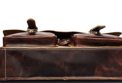 VINTAGE LEATHER MENS Large BRIEFCASEs BUSINESS BRIEFCASE Cool SHOULDER BAG HANDBAGS FOR MEN - imessengerbags