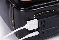 Leather Cool Chest Bag Sling Bag Sling Crossbody Bag Sling Travel Bag Hiking Bag For Mens - imessengerbags