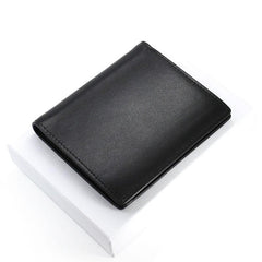 Leather Mens Slim Bifold Small Wallet Front Pocket Wallet Small Wallet for Men - imessengerbags