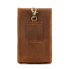 Cool Leather Men's Cell Phone Holsters Belt Pouch Belt Bag Waist Bag For Men - imessengerbags