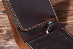 Cool Mens Leather billfold Wallet Leather Small Wallet Bifold Slim Wallets For Men - imessengerbags