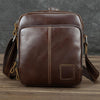 Casual Leather Brown Mens Vintage Small Side Bag Vertical Messenger Bag Shoulder Bags For Men