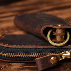 Handmade Leather Mens Cool Car Key Wallet Car Key Holder Car Key Case for Men - imessengerbags