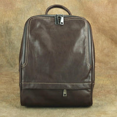 Vintage Leather Men's Backpack 13'' Laptop Backpack School Backpack For Men - imessengerbags