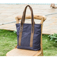Casual Canvas Mens Womens Large 14‘’ Khaki Handbag Tote Bag Brown Shoulder Bag Tote Purse For Men - imessengerbags