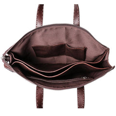 Classy Brown Leather Men's Professional Briefcase 14‘’ Laptop Briefcase For Men - imessengerbags