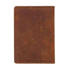 Mens Slim Leather Passport Wallet Bifold Long Passport Wallet Travel Wallet For Men - imessengerbags