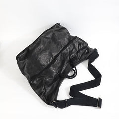 Casual Black Leather Mens 15 inches Tote Side Bag Large Messenger Bag Brown Tote Handbag Courier Bag for Men