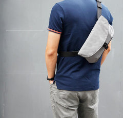 Cool Oxford Cloth PVC Men's Sling Bag Chest Bag One Shoulder Backpack For Men