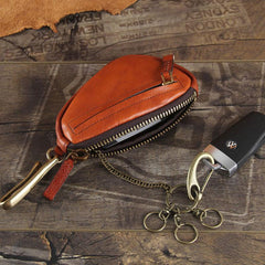 Genuine Leather Mens Cool Key Wallet Car Key Change Coin Holder Car Key Case for Men - imessengerbags