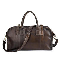 Casual Vintage Leather Men's Large Weekender Bag Travel Bag Overnight Bag For Men