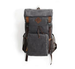 Cool Canvas Mens Retro Large 15‘’ Backpack Travel Backpack Hiking Backpack for Men - imessengerbags
