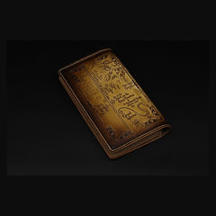 Handmade Leather Tooled Hobbit Mens Long Wallet Cool Leather Wallet Clutch Wallet for Men - imessengerbags