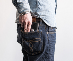 Genuine Leather Mens Cool billfold Leather Wallet Men Small Wallets Bifold for Men - imessengerbags
