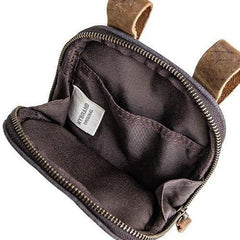 Canvas Belt Pouch Mens Waist Bag Hip Pack Belt Bag Fanny Pack Bumbag for Men