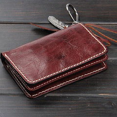 Handmade Leather Mens Chain Biker Wallet Cool Leather Wallet Wrist Wallets for Men - imessengerbags